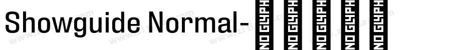 Showguide Normal字体转换